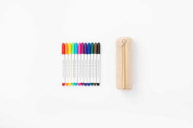 Scribble Mat - 12 Washable Pens in Felt Case